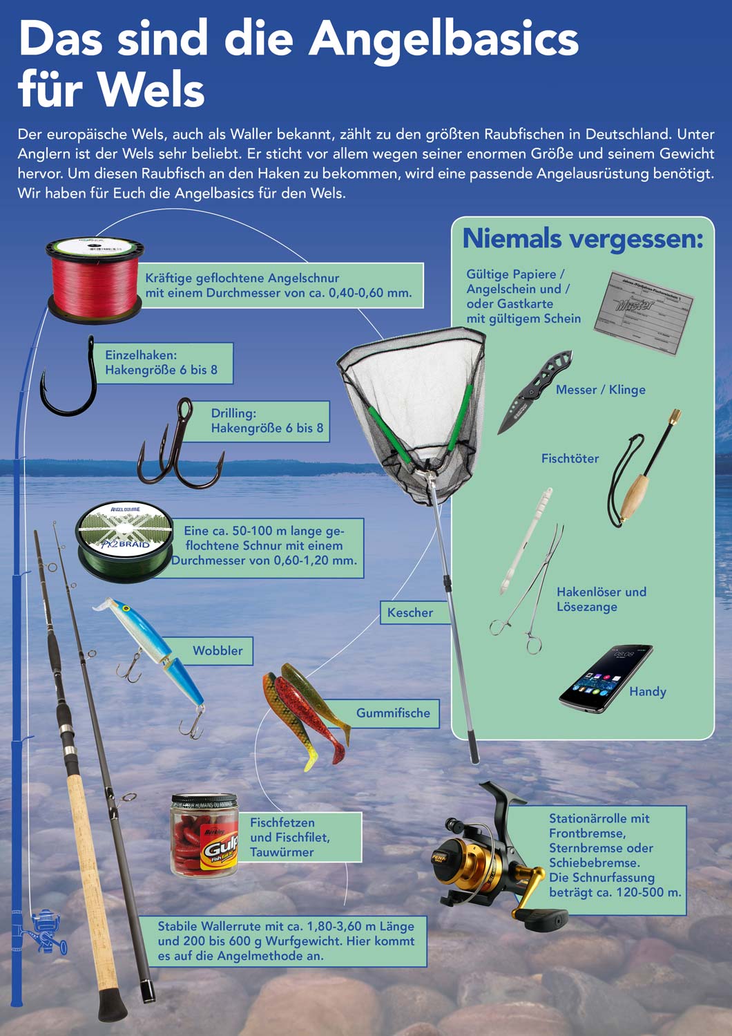 Das sind die Angelbasics für Wels